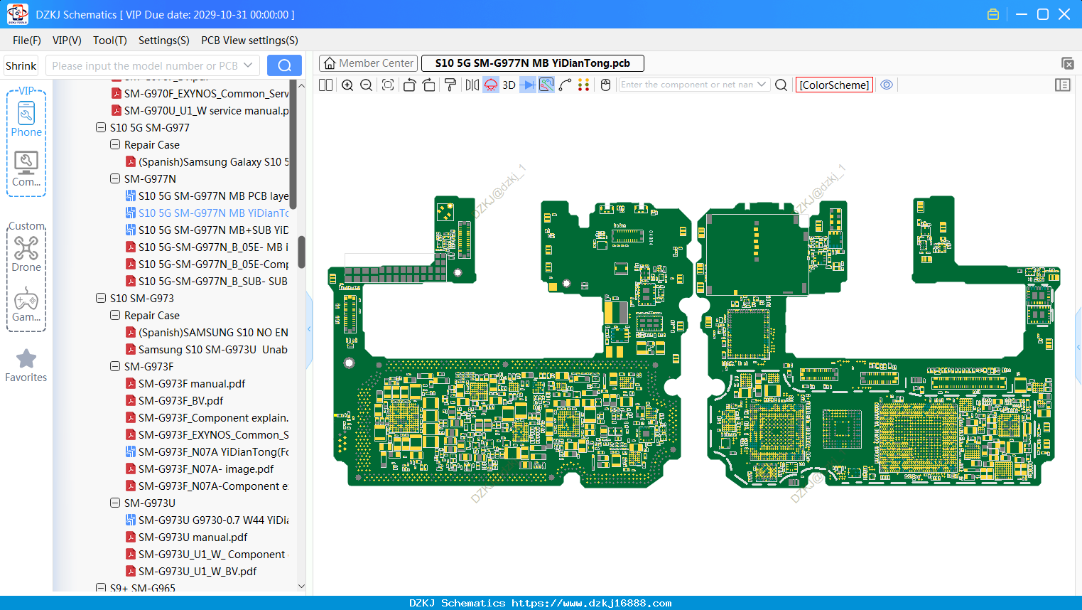 Samsung S10 5G SM-G977N MB bitmap